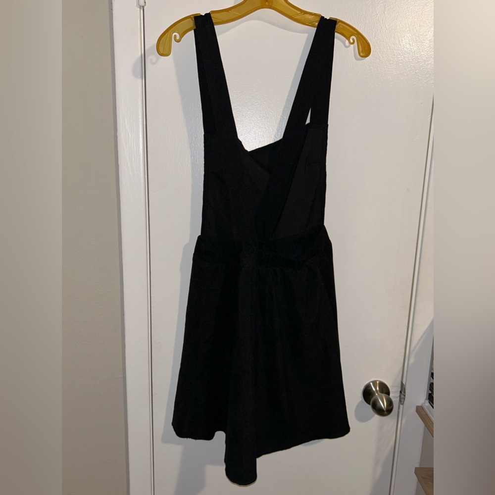 Black overall dress!
